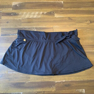 Lolé Black Swinsuit Skirt Bottom Size Large